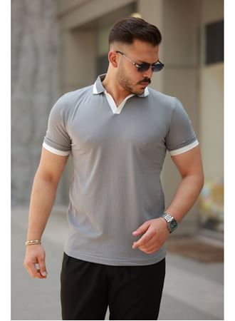 Erkek Hemşire Yaka Kısa Kollu Tişört