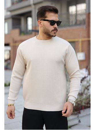 Erkek Selanik Örme Bisiklet Yaka Triko