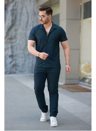 Erkek Ottoman Kumaş Pantolon Gömlek Takım