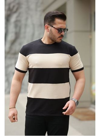 Erkek Parçalı Renk Kısa Kollu Tişört