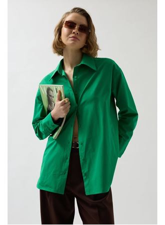 Sırt Dekolteli Bağcıklı Gömlek