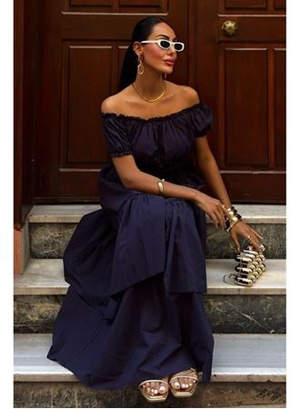 Büzgülü Crop Kat Detaylı Fırfır Etekli Takım 10196