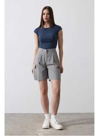 Cargo Cepli Şort - Gri