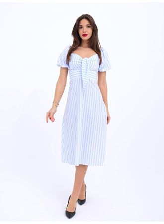 5948 ELBİSE-LOS ANGELES ÇİZGİLİ