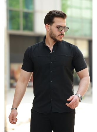 Erkek çıtçıt Düğmeli Kısa Kollu Gömlek