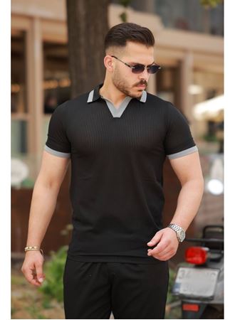 Erkek Hemşire Yaka Kısa Kollu Tişört