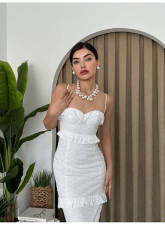 Lere Ip Askılı Elbise