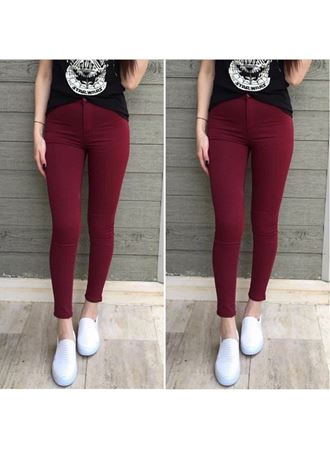 Gabardin Kumaş Yüksek Bel Pantolon 90cm Bel 38cm