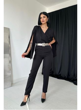 Siyah Yırtmaçlı Tulum