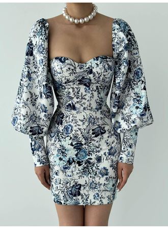 Arlon Balon Kollu Mini Elbise