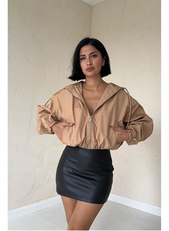 Vizon Kısa Fermuarlı Bomber Ceket