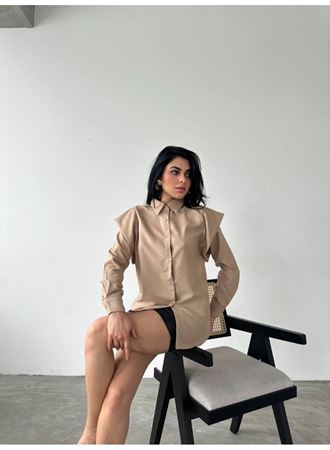 Omuz Tasarım Detaylı Gömlek