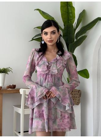 Elose Fırfırlı Elbise