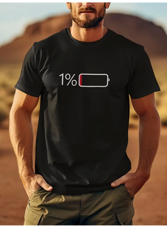 Baskılı Oversize Bisiklet Yaka T-shirt - Siyah