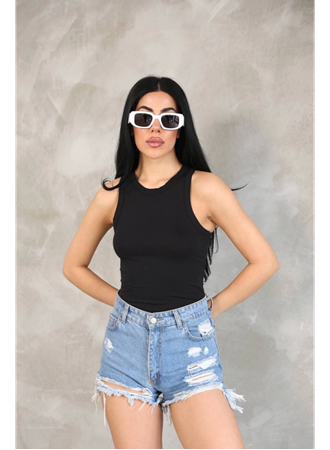 Kolsuz Badi Bluz - Siyah