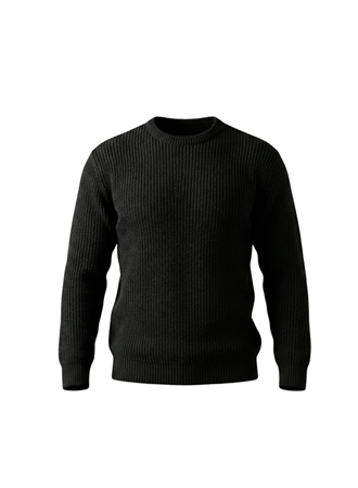 Erkek Bisiklet Yaka Örme Kazak