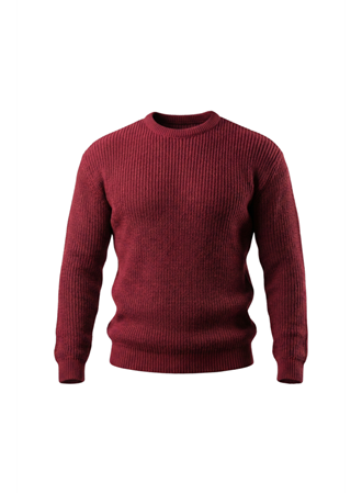 Erkek Bisiklet Yaka Örme Kazak