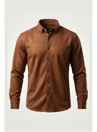 Erkek Uzun Kollu Süet Gömlek