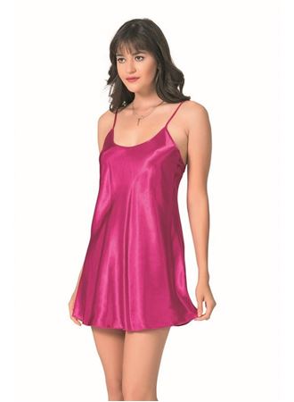 Arias Closet Vişne Kısa Saten Gecelik