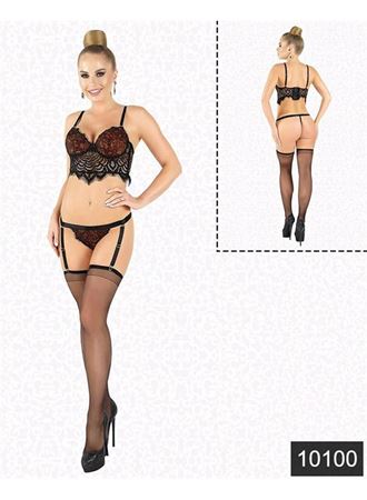 Lamine  Dantel  Jartiyer  Takım