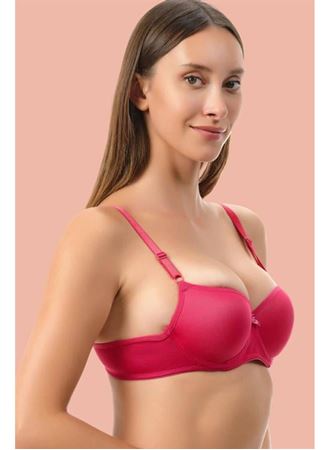 Kırmızı Dolgusuz Mikro Tek Sütyen