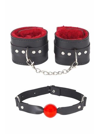 Ağız Topu Ve Kelepce İçi Tüylü Kırmızı Set