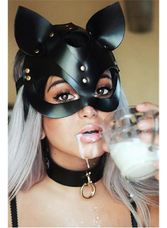 Kedi Kulak Maske ve Tasma İkili Set