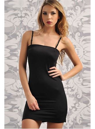 Mikropolyamid Kumaşlı Askıları Çıkabilen Straplez Kısa Elbise Altı Kombinezon