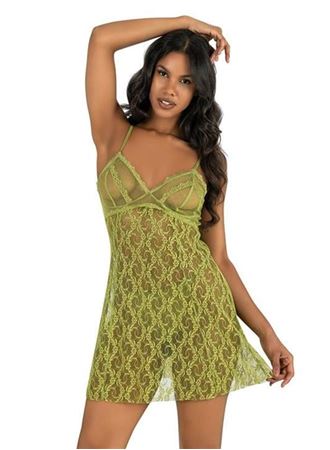 Su Yeşili Kısa Tül Gecelik 4222