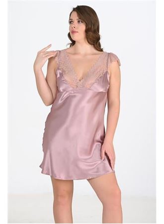 Büyük Beden Vizon Gecelik 2106