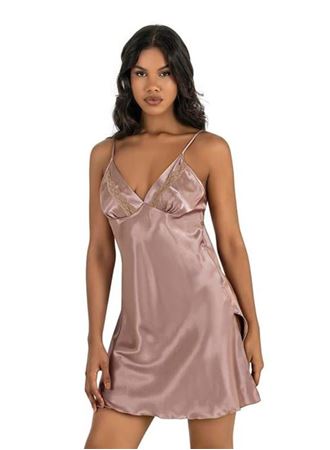 Vizon Kısa Saten Gecelik 8211