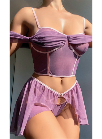 Mor Fantezi Kleopatra Kostümü