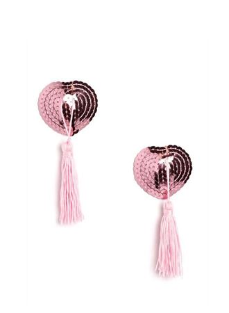 Pembe Püsküllü Fantezi Göğüs Ucu Kapatıcı