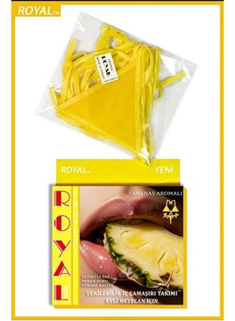 Fantezi Tüketilebilen Yenilebilir Ananas Aromalı İç Çamaşırı Takımı