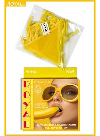 Fantezi Tüketilebilen Yenilebilir Muz Aromalı İç Çamaşırı Takımı