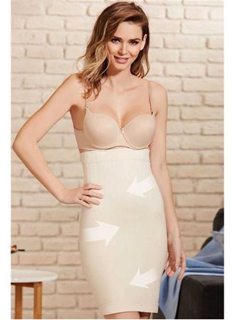 Toparlayıcı Vücut İnceltici Dikişsiz Yüksek Bel Etek Korse