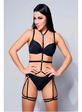 Bel Ve Bacak Detaylı Fantezi Harness