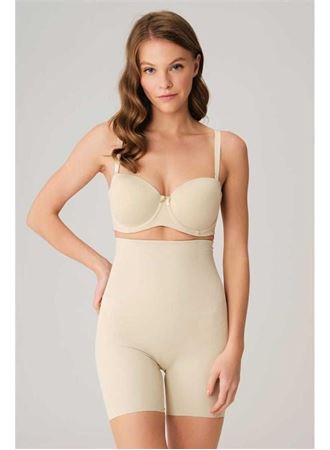 Kadın Mikro Kumaş Beli Yapıştırma Paçaları Silikon Bantlı Paçalı Sıkı Şort Korse (2848)