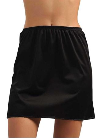 Kadın Polyamid Kumaşlı Diz Üstü Kısa Etek Altı Jüpon (0615)