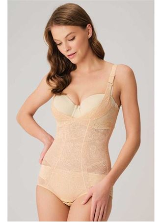 Kadın Toparlayıcı Bel İnceltici Dikişli Alttan Kancalı Sıkı Badi Korse (2518)