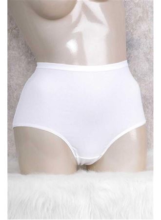 Kadın Pamuklu Yüksek Bel Geniş Bel Lastikli Külot (2678)