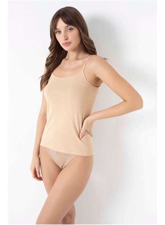 Kadın Pamuklu Ribana İp Askılı Atlet (8554)