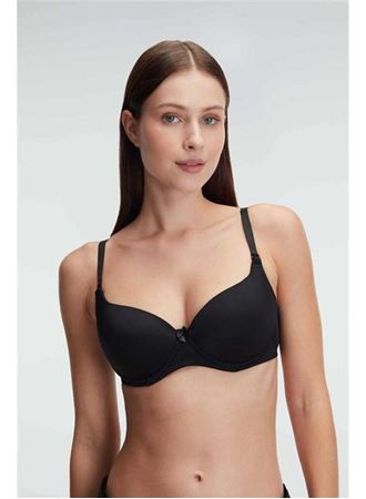 Kadın Balenli Desteksiz Dolgusuz Askıları Çıkabilen Günlük Klasik T-Shirt Sütyeni (3149)