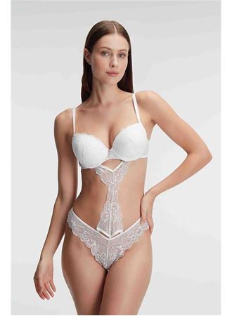 Anıl 4840 Fantezi Destekli Balenli Kaplı Dantel Detaylı Sütyen Slip İç Çamaşırı Takımı