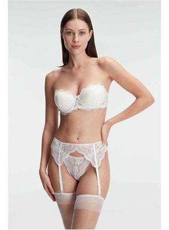 Kadın Sütyen, Jartiyer, String ve Çorap Takım (4843)