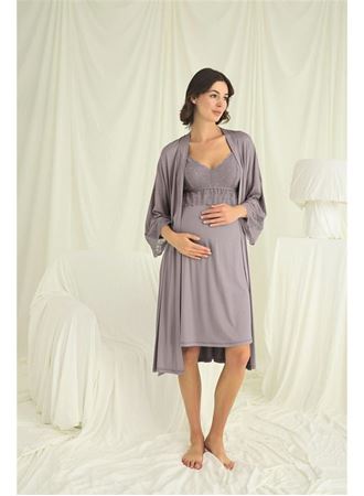 Dantelli Hamile Lohusa Sabahlık Takımı