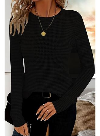 Kadın Uzun Kollu Bisiklet Yaka Triko Kazak