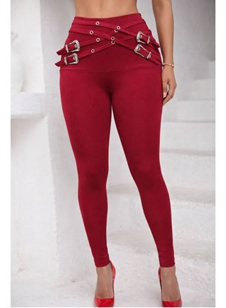 Kadın Yüksek Bel önden çapraz Kuş Göz Detaylı Dalgıç Tayt