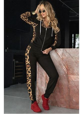 Kadın Uzun Kollu önden Fermuarlı Bağcıklı Viskon Iki Iplik Bluz Ve Pantolon Ikili Takım