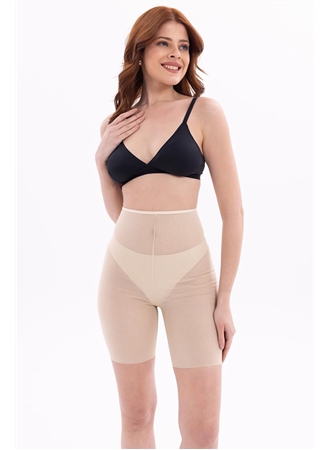 Ten MI EMAY 2705 Lazer Tül Toparlayıcı Paçalı Boxer Hayalet Korse